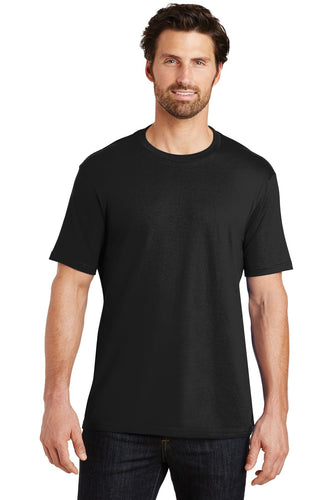 district made mens perfect weight crew tee jet black