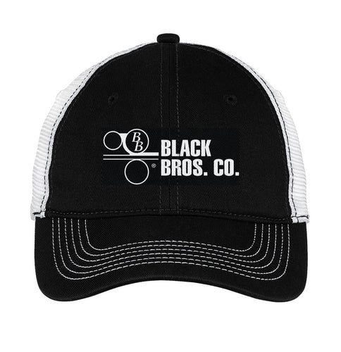 district mesh back cap dt607 black white blackbros