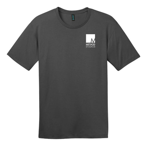 district made mens perfect weight crew tee dt104 charcoal method studios