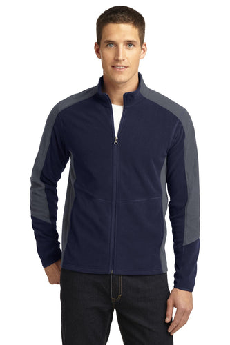 port authority true navy/ pearl grey f230 company logo jackets