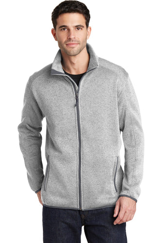 port authority grey heather f232 promotional jackets company logo