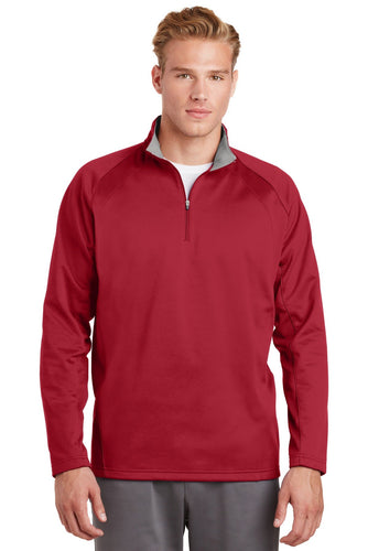 Sport-Tek Deep Red/ Silver F243 sweatshirts with logos