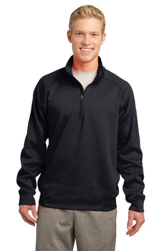 Sport-Tek Black F247 sweatshirts with logos