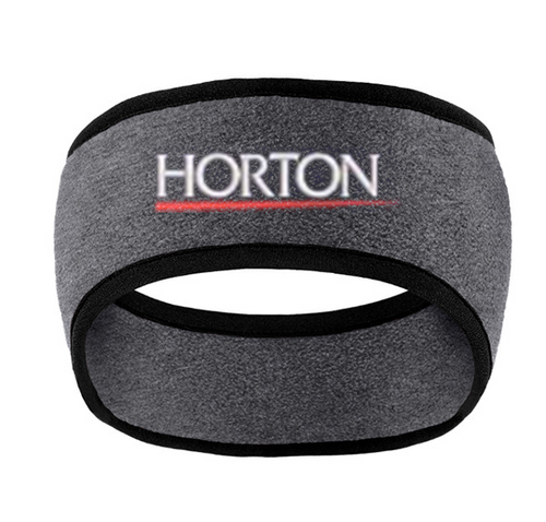 port authority two color fleece headband c916 midnight heather horton group