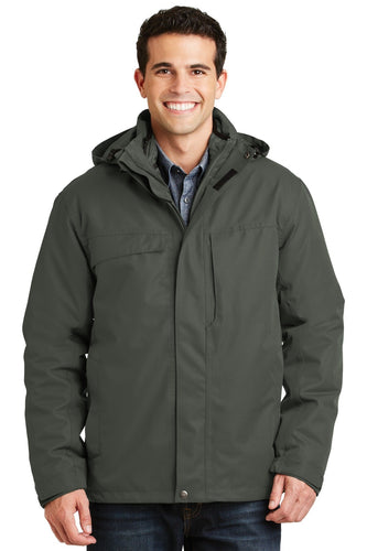 port authority spruce green j302 jacket company logo