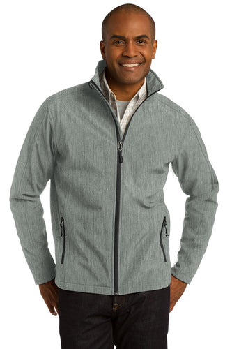 port authority pearl grey heather j317 custom jackets with logo