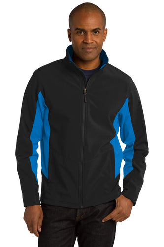 port authority black/ imperial blue j318 custom logo jackets