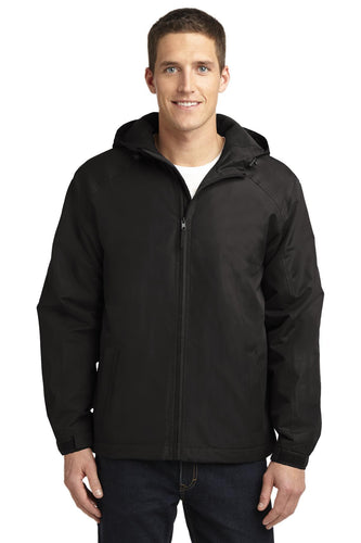 port authority true black j327 jacket company logo