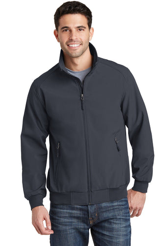 port authority battleship grey j337 jacket company logo