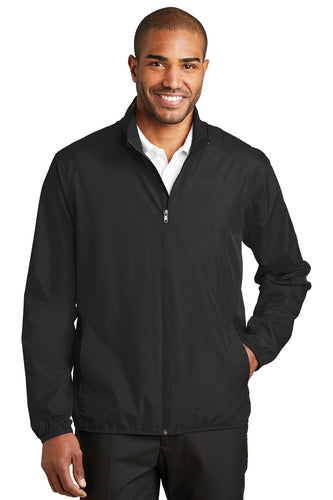 port authority black j344 company jackets with logo