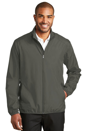 port authority grey steel j344 company jackets with logo