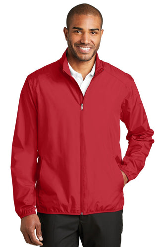 port authority rich red j344 company jackets with logo