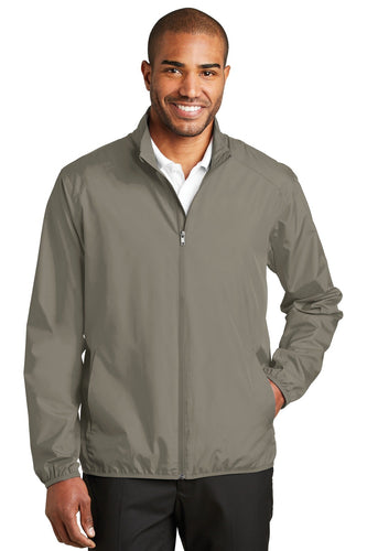 port authority stratus grey j344 company jackets with logo