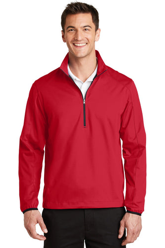 port authority rich red j716 jacket company logo