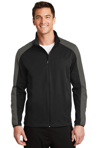 port authority deep black/ grey steel j718 promotional jackets company logo