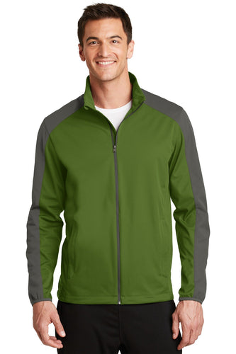 port authority garden green/ grey steel j718 promotional jackets company logo
