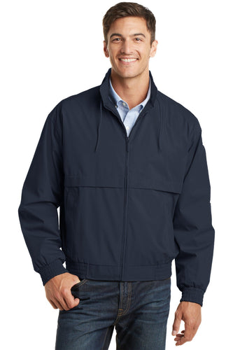 port authority dark navy/dark navy j753 company logo jackets