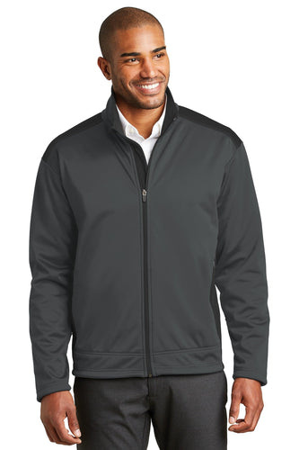port authority graphite/black j794 company embroidered jackets