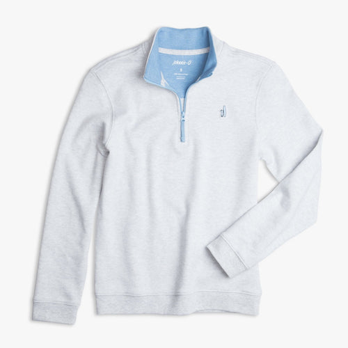 Johnnie O Watson Jr 1 4 Zip Pullover Sweatshirt JBKO1130 Light Gray