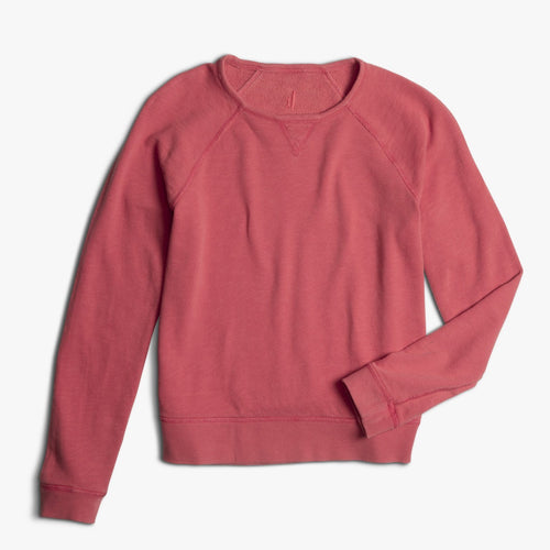 Johnnie O Mason Jr Terry Reversible Crew Neck Sweatshirt JBKO1520 Malibu Red