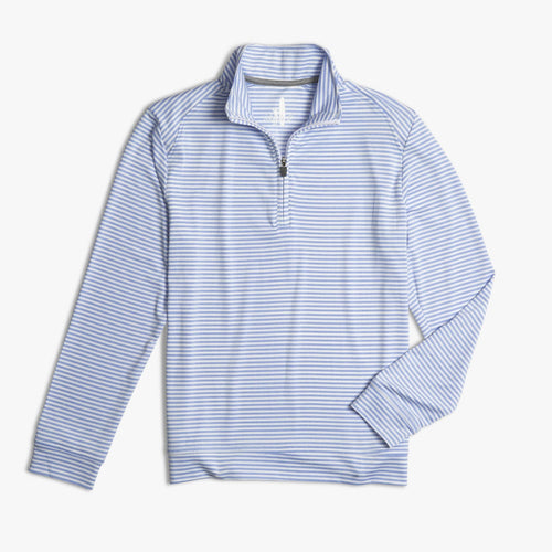 Johnnie O Turn Jr Light Weight Striped Prep Formace 1 4 Pullover JBKO1690 Clearwater