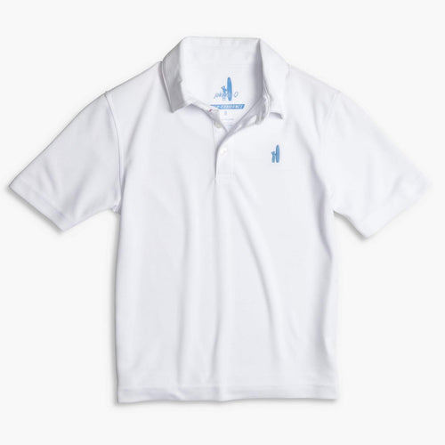 Johnnie O Fairway Prep Formance Jr Polo JBPO2070 White