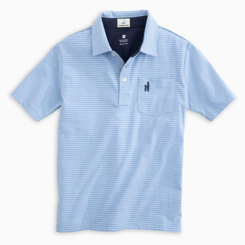 Johnnie O The Original Jr Polo Cliffs Stripe JBPO2130 Gulf Blue