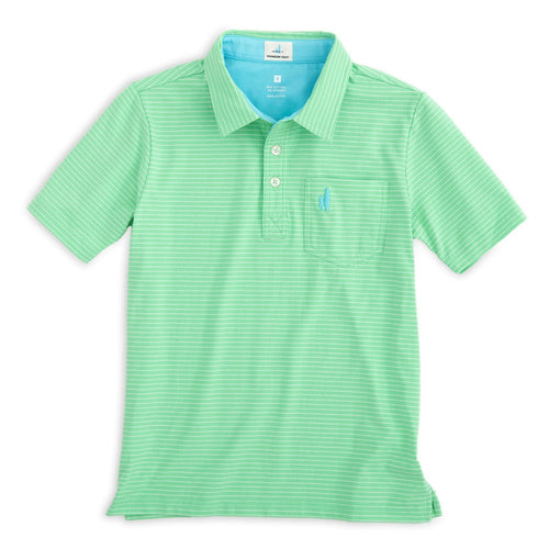 Johnnie O The Original Jr Polo Cliffs Stripe JBPO2130 Highlighter
