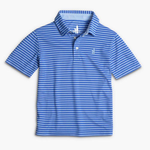 Johnnie O Linus Prep Pormance Dual Stripe Jr Polo JBPO2170 Marlin