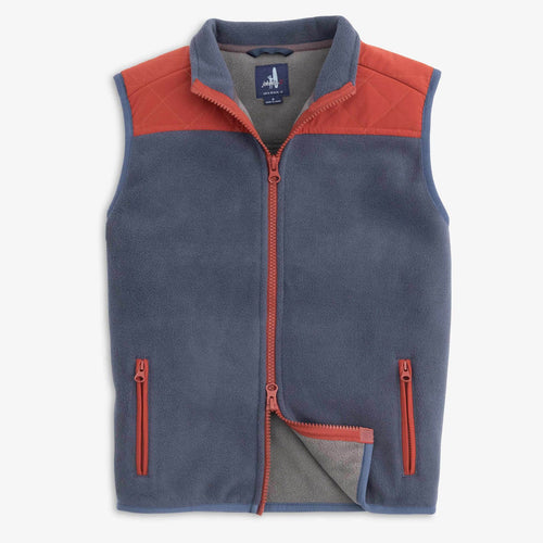 Johnnie O Morrison Jr Zip Front Polar Vest JBVT1190 Wake