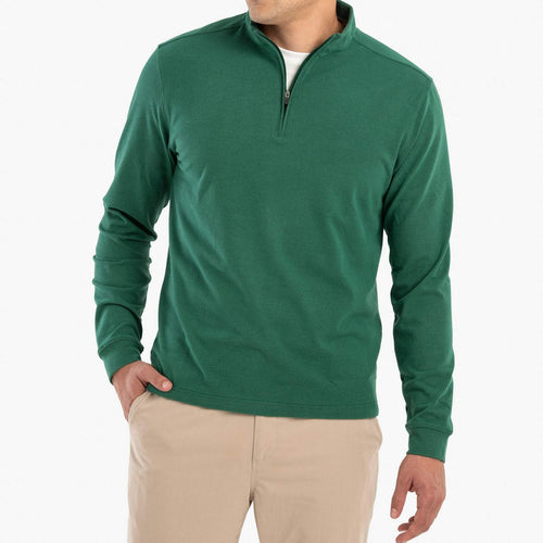 Johnnie O Brady Microfleece 1 4 Zip Pullover JMKO1410 Green
