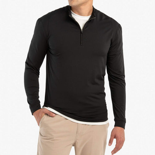 Johnnie O Flex Prep Formance 1 4 Zip Pullover JMKO1420 Black