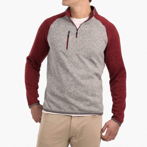 Johnnie O Alberta 1 4 Zip Sweater Knit Fleece Pullover JMKO1870 Lava