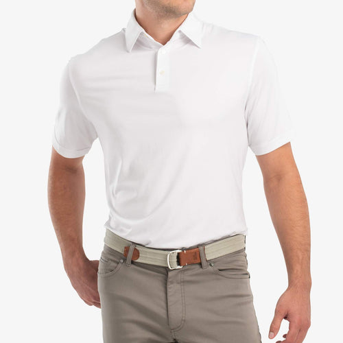 Johnnie O Birdie Prep Formance Jersey Polo JMPO1710 White