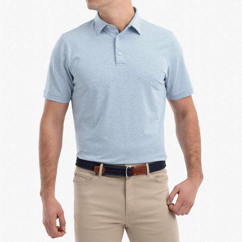 Johnnie O Lyndon Striped Prep Formance Jersey Polo JMPO2010 Neptune