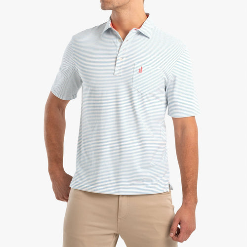 Johnnie O The Original 4 Button Polo Cliffs Stripe JMPO2130 Breaker