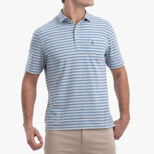 Johnnie O The Original 4 Button Polo Oakmont Stripe JMPO2360 Gray