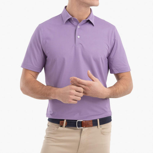 Johnnie O Augie Printed Prep Formance Jersey Polo JMPO2470 Passionfruit