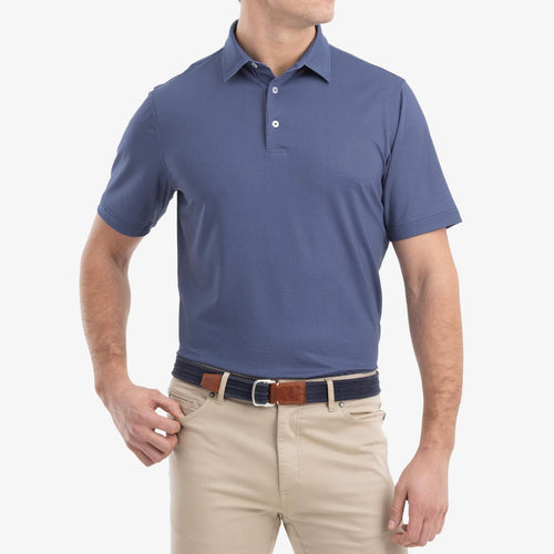 Johnnie O Augie Printed Prep Formance Jersey Polo JMPO2470 Twilight