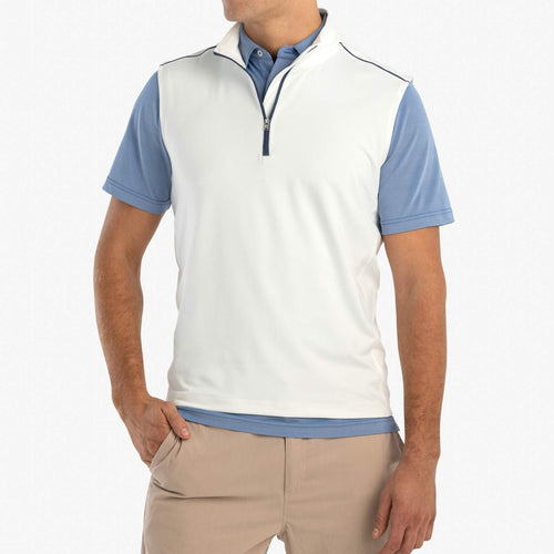 Johnnie O Lammie 1 4 Zip Prep Formance Vest JMVT1130 White