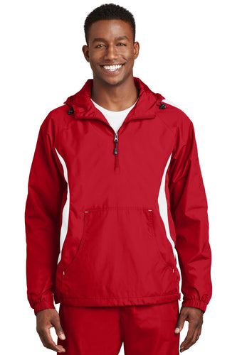 Sport-Tek True Red/White JST63 promotional jackets company logo