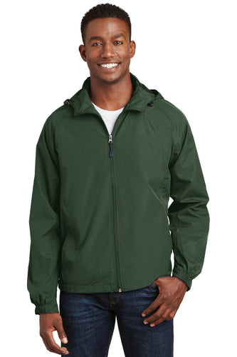 Sport-Tek Forest Green JST73 business logo jackets