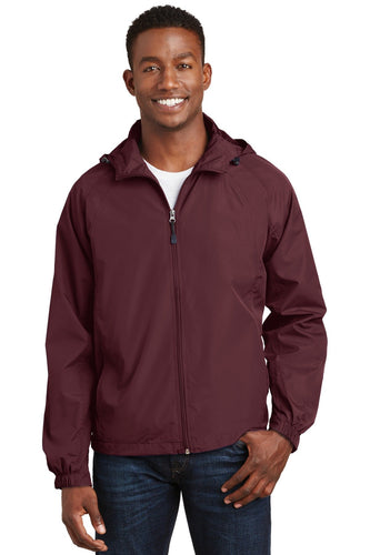 Sport-Tek Maroon JST73 business logo jackets