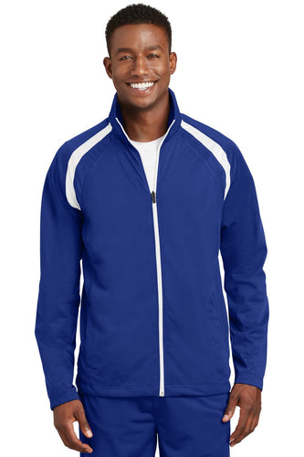 Sport-Tek True Royal/White JST90 embroidered jackets for business
