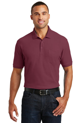 port authority burgundy k100p corporate logo polo shirts