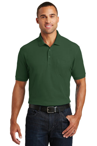 port authority deep forest green k100p corporate logo polo shirts