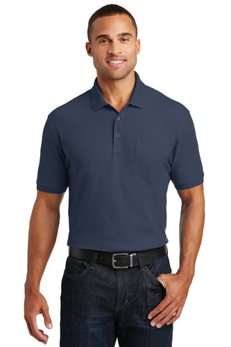 port authority river blue navy k100p corporate logo polo shirts