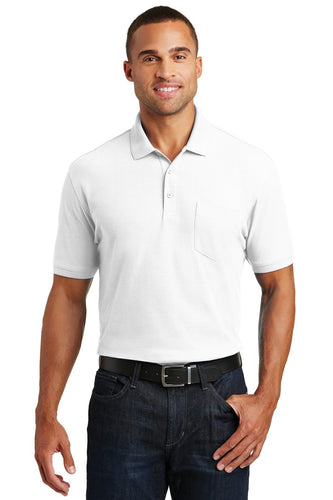 port authority white k100p corporate polo shirts with logo