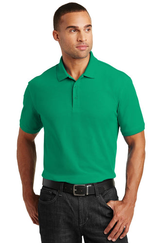 port authority bright kelly green k100 corporate polo shirts with logo