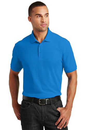 port authority coastal blue k100 corporate polo shirts with logo